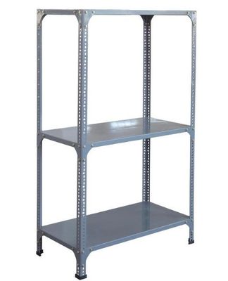 Adjustable Slotted Angle Iron Shelf ,  Light Duty Metal Shelving Racking