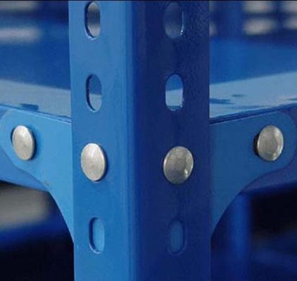Light Duty Iron Angle Steel Rack Slotted Angle Boltless Rivet Shelving