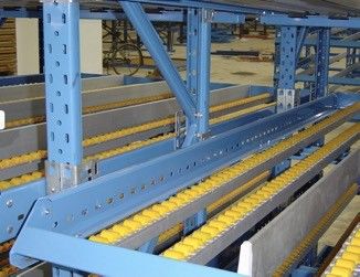 Gravity Carton Flow System Pallet Flow Racking With Roller