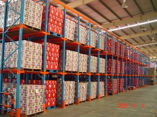 Stainless Steel Drive In Pallet Racking Space Saving Industrial Stacking Racks & Shelves