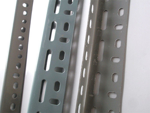 Powder Coated Slotted Angle Racks Metal Light Duty Racking System