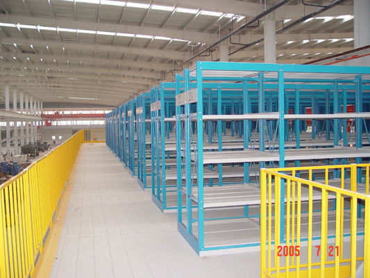Multi Level Steel Mezzanine Floor Platform Rack For Warehouse Storage