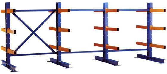 Steel Pipe Warehouse Storage Rack Q235B Steel Heavy Duty Cantilever Racking