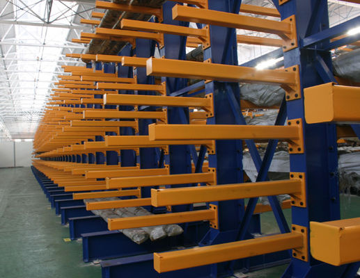 Customized Steel Storage Systems Cantilever Rack Double Sided Cantilever Rack For Industrial