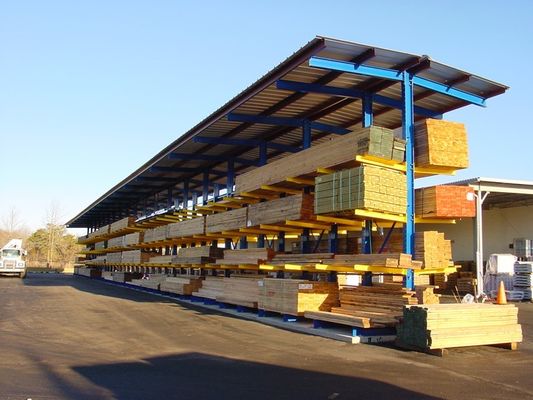 Customized Double Side Heavy Duty Cantilever Steel Storage Racks For Warehouse