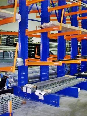 Customized Double Side Heavy Duty Cantilever Steel Storage Racks For Warehouse