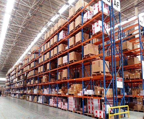 Heavy Duty Warehouse Storage Racking Metal Shelving / Steel Pallet Rack