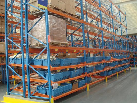OEM Heavy Duty Adjustable Metal Shelves , Customized Warehouse Stacking Racks