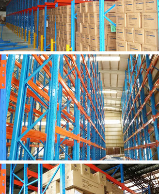 OEM Heavy Duty Adjustable Metal Shelves , Customized Warehouse Stacking Racks