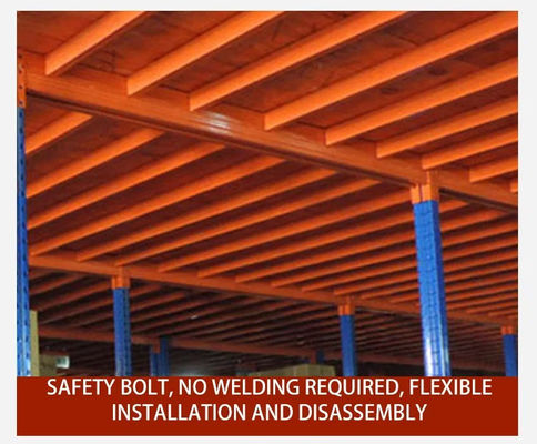 ISO9001 Warehouse Storage Rack Steel Platform Rack For Cold Storage With Cargo Lift
