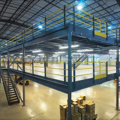 Customized Warehouse Heavy Duty Steel Mezzanine Floor Rack Metal Mezzanine Platform Shelf