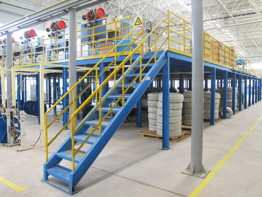 Customized Warehouse Heavy Duty Steel Mezzanine Floor Rack Metal Mezzanine Platform Shelf