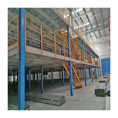 Economical Structural Steel Mezzanine Floor , Warehouse Metal Mezzanine Flooring