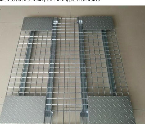 Wire Mesh Tray Practical Heavy Duty Pallet Rack Wire Mesh Decking For Shelving