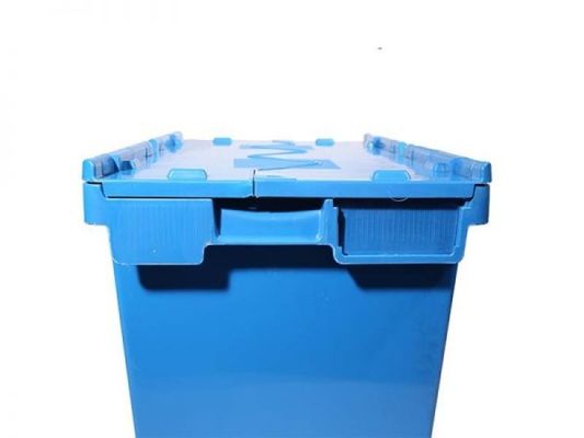 Large Logistic Packaging Moving Tote Box Plastic Nestable Stackable Storage Bin With Lid