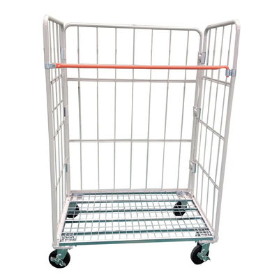 Galvanized Welded Industrial Wire Mesh Containers Metal Wire Mesh Roll Cage Cart