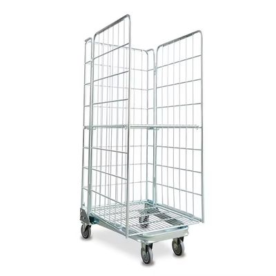 Industrial Folding Galvanized Welded Wire Mesh Storage Containers