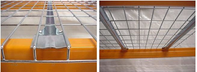 Steel Wire Mesh Decking Customized size For Pallet Rack Storage System