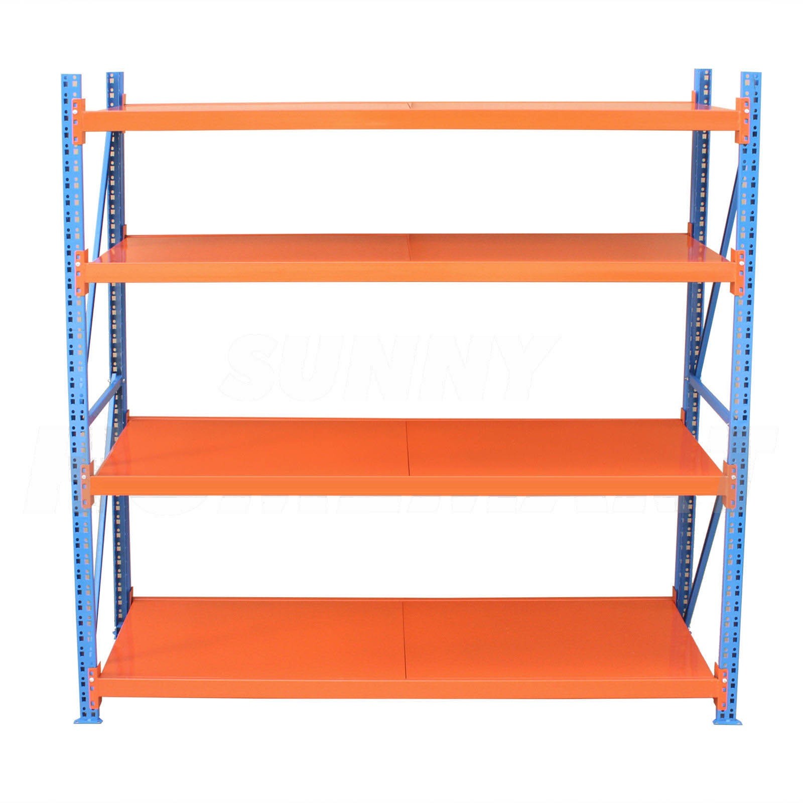 Light Heavy Duty Metal Longspan Shelving Rack Powder Coating