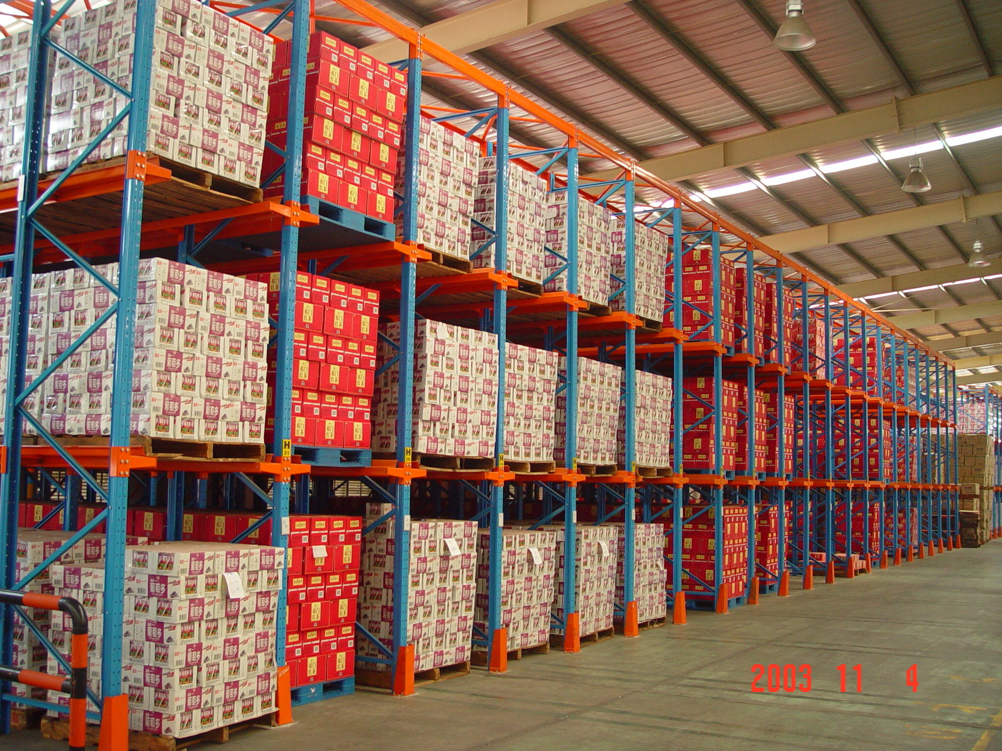 Stainless Steel Drive In Pallet Racking Space Saving Industrial Stacking Racks & Shelves