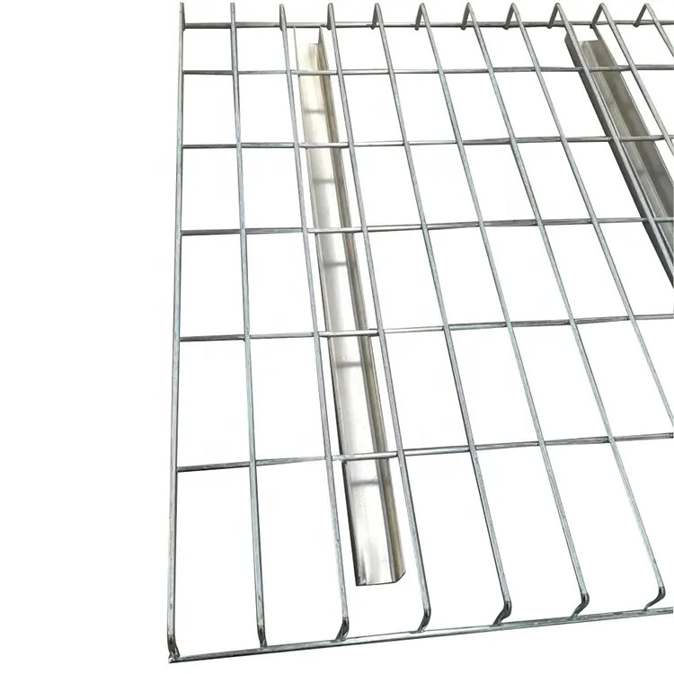 Logistic Storage Steel Light Duty Zinc Plated Wire Mesh Decking for Pallet Racking Step Beam