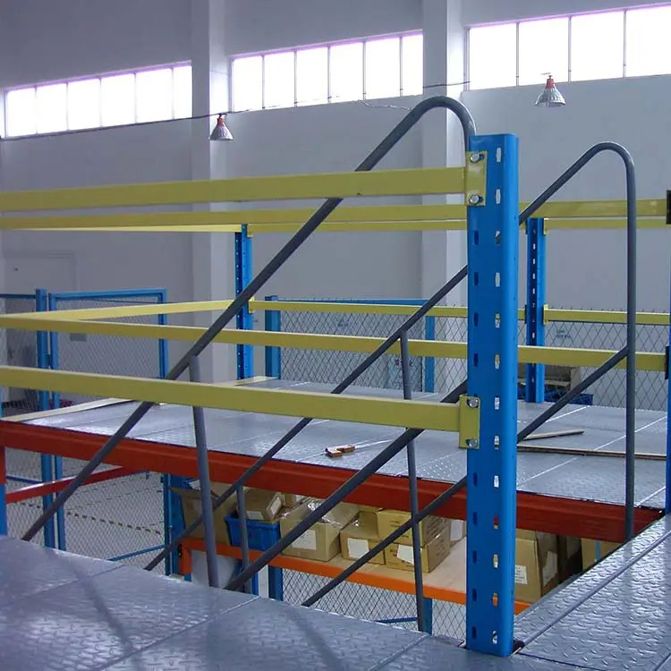 Economical Structural Steel Mezzanine Floor , Warehouse Metal Mezzanine Flooring