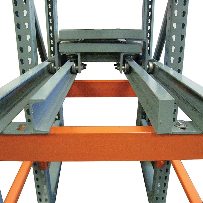 Warehouse Storage Push Back Racking System Heavy Duty High Density