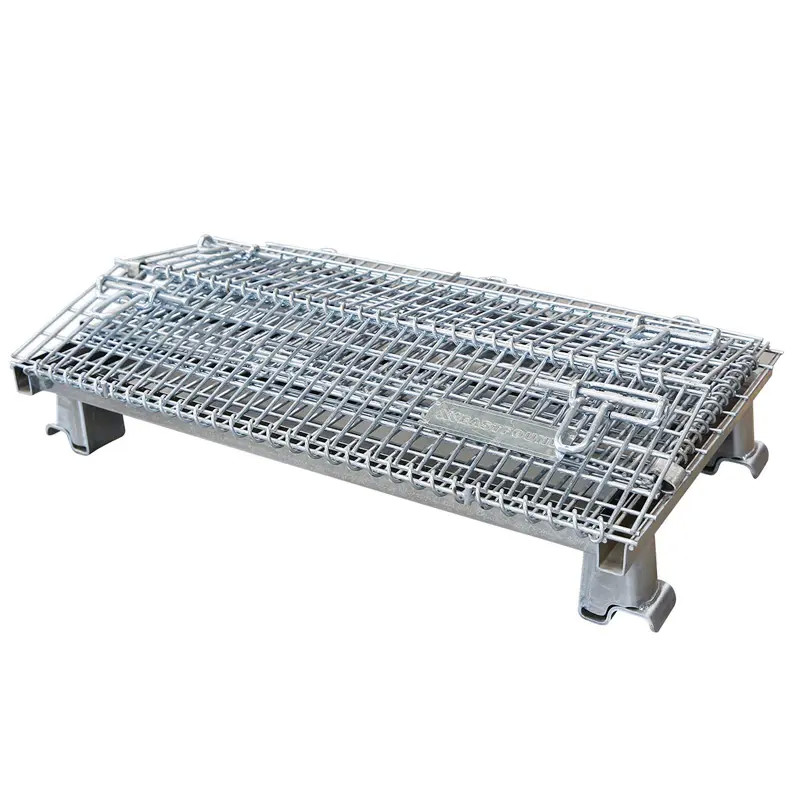 Collapsible Stack Cargo Storage Industrial Wire Mesh Baskets ,  Cage Logistics Container